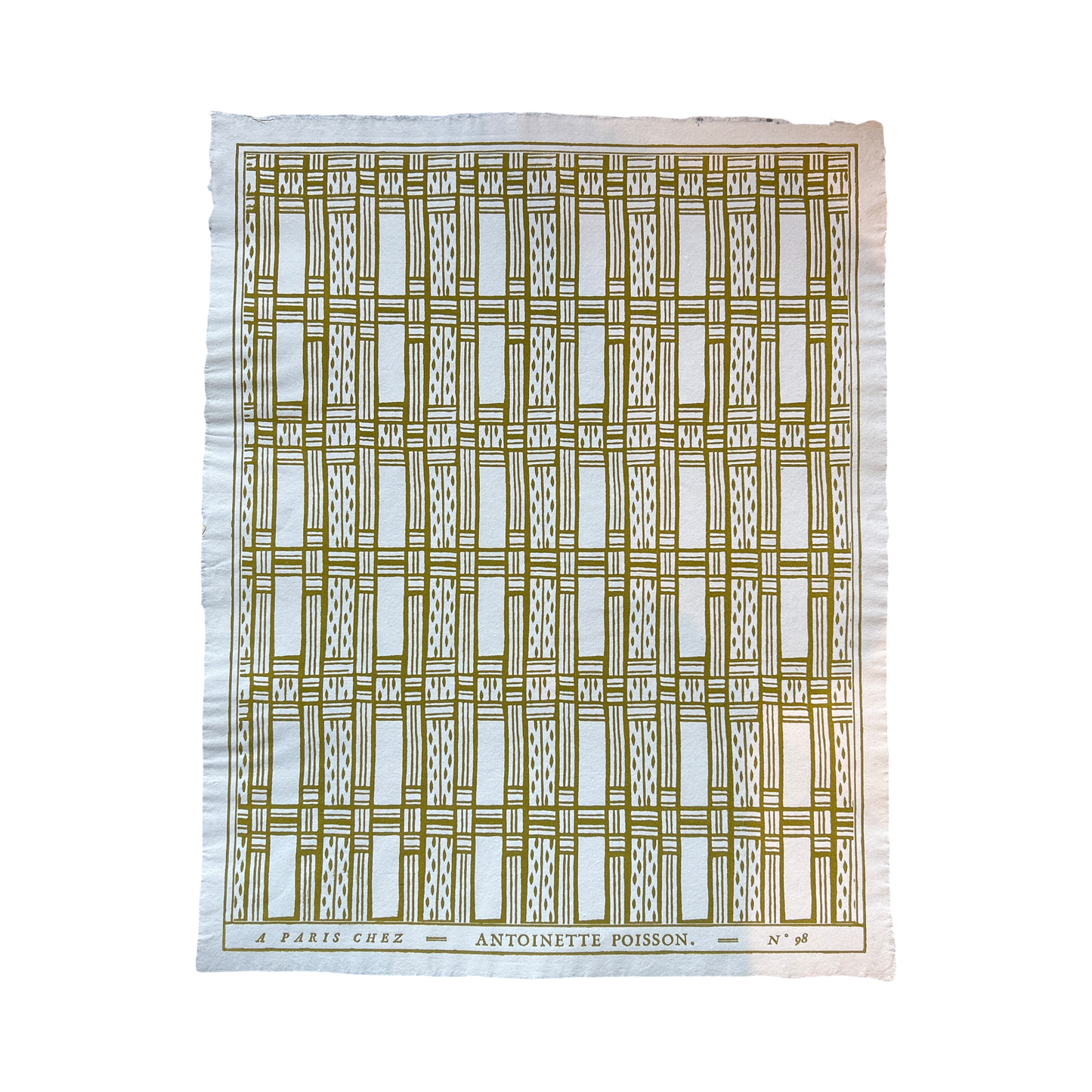 Antoinette Poisson Domino Paper No. 98A "Arpege Yellow"