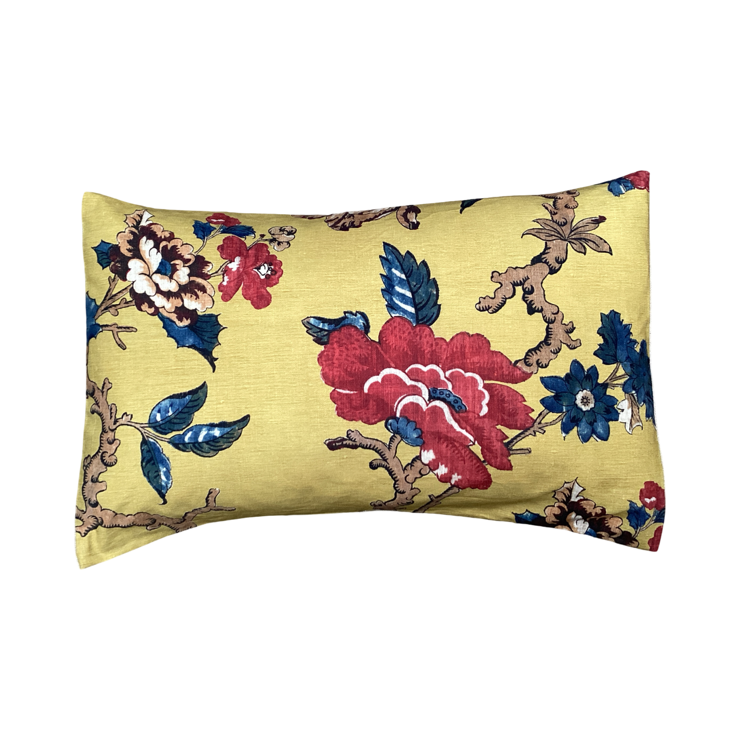 Antoinette Poisson Large Linen Pillow No. 95C 'Madame Ocre'