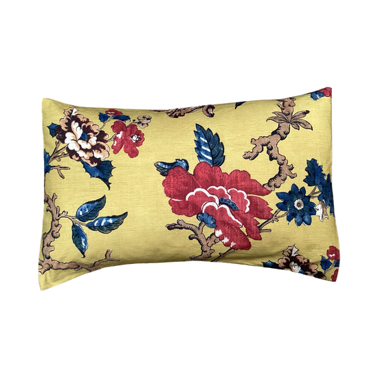 Antoinette Poisson Large Linen Pillow No. 95C 'Madame Ocre'