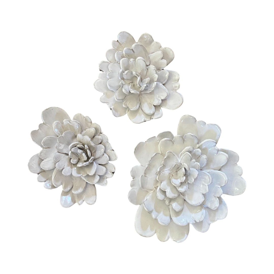 Ceramic Wall Flower by Melissa Monroe