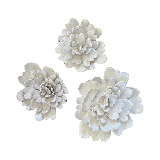 Ceramic Wall Flower by Melissa Monroe