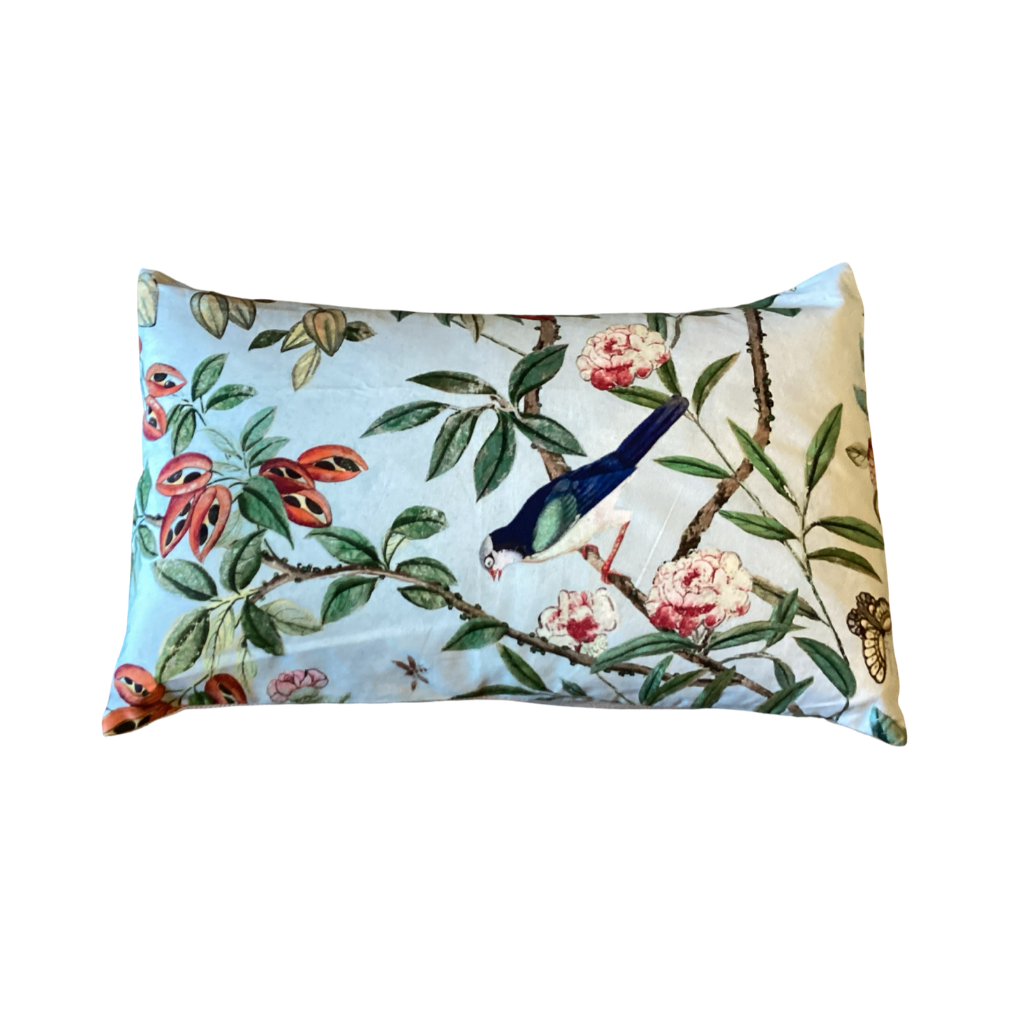 Antoinette Poisson Large Linen Pillow No. 70C 'Canton Bleu' NO TRIM