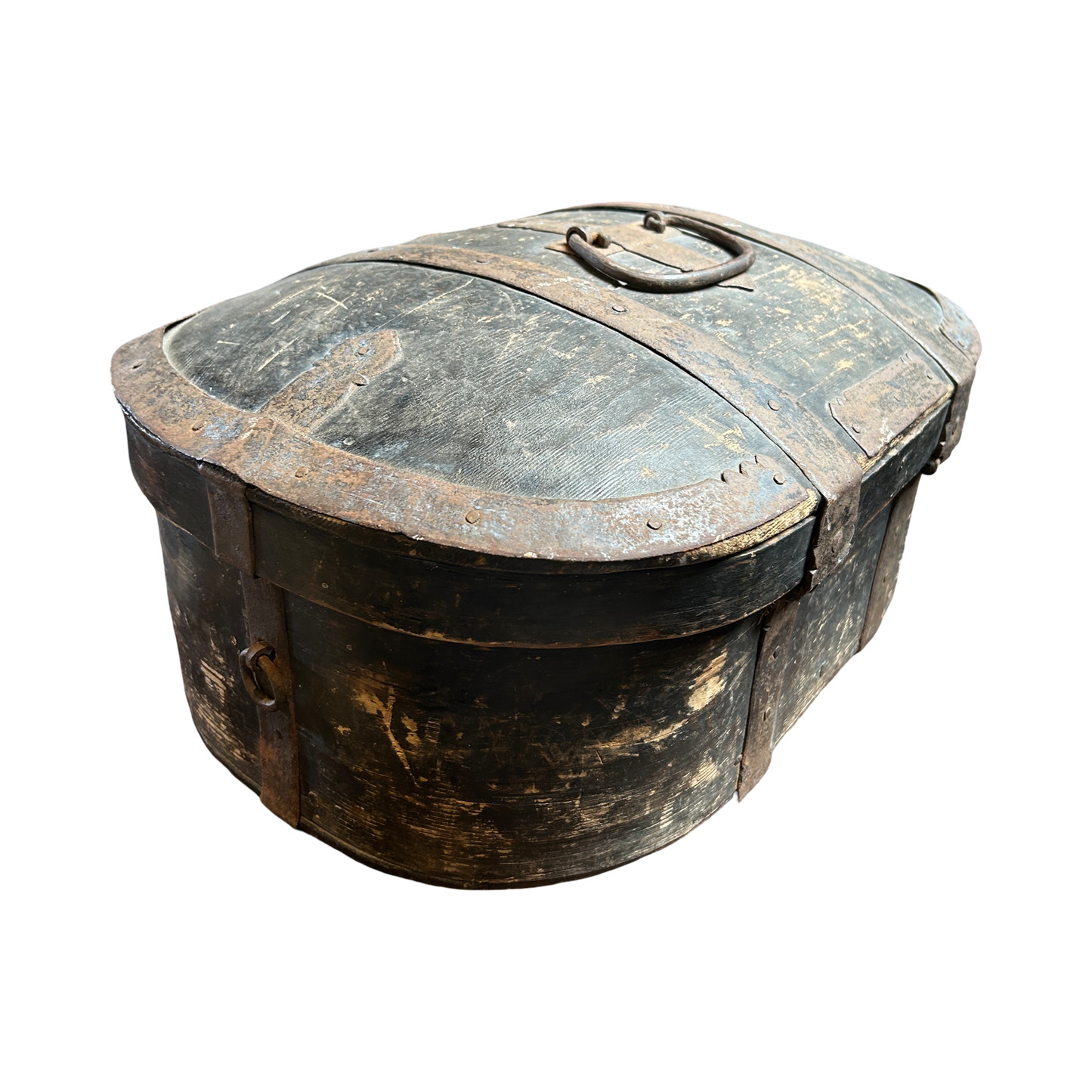 Antique Swedish Travelling Box, Early 19th Century