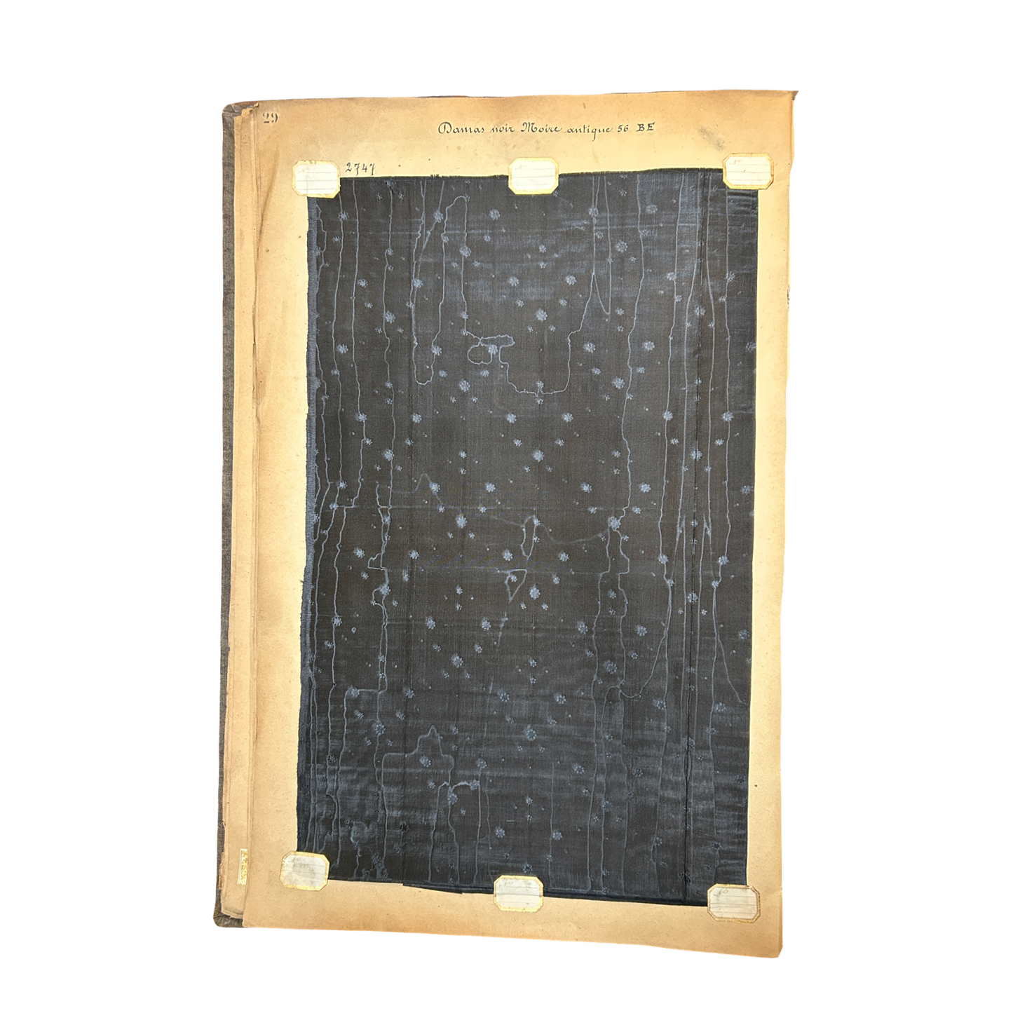 Page No. 28/29 from Antique Fabric Swatch Book, c1900 Lyon, France