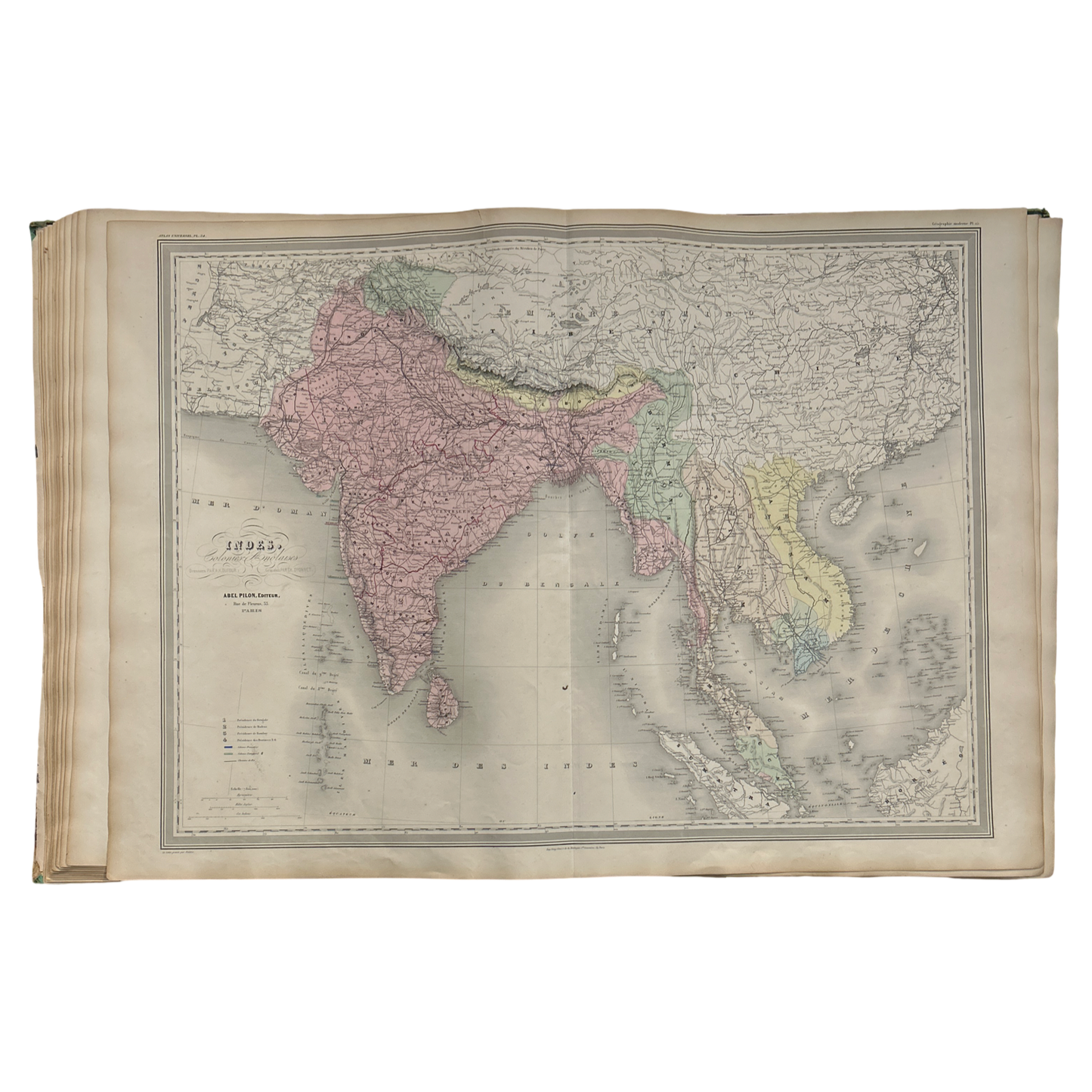 Antique Map c.1845 Indes