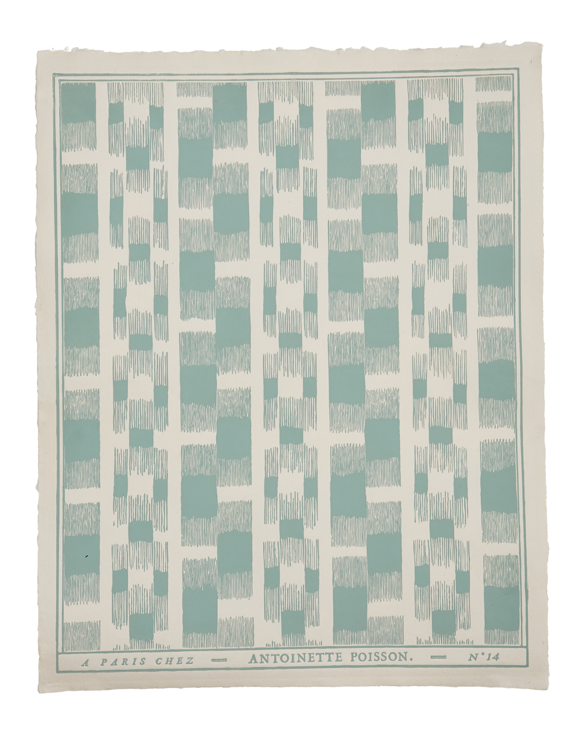 Domino Paper No.14B "Indienne“ Ikat Teal