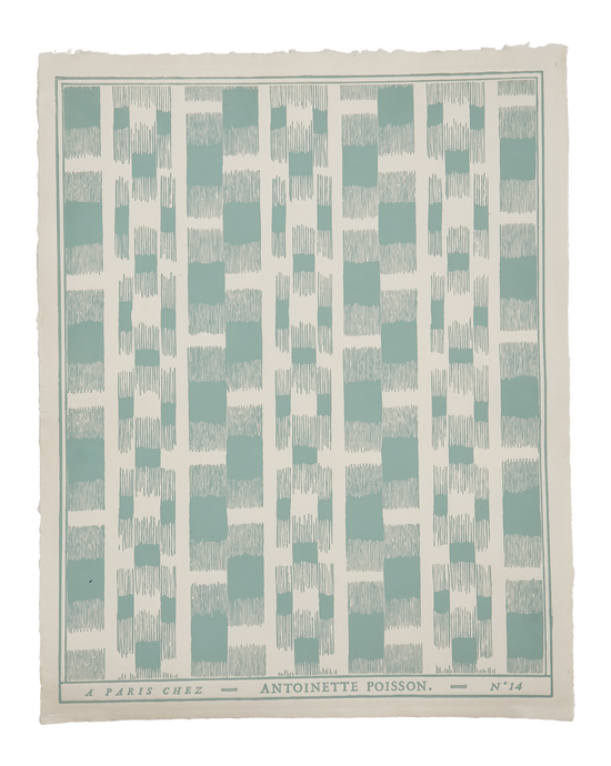 Domino Paper No.14B "Indienne“ Ikat Teal