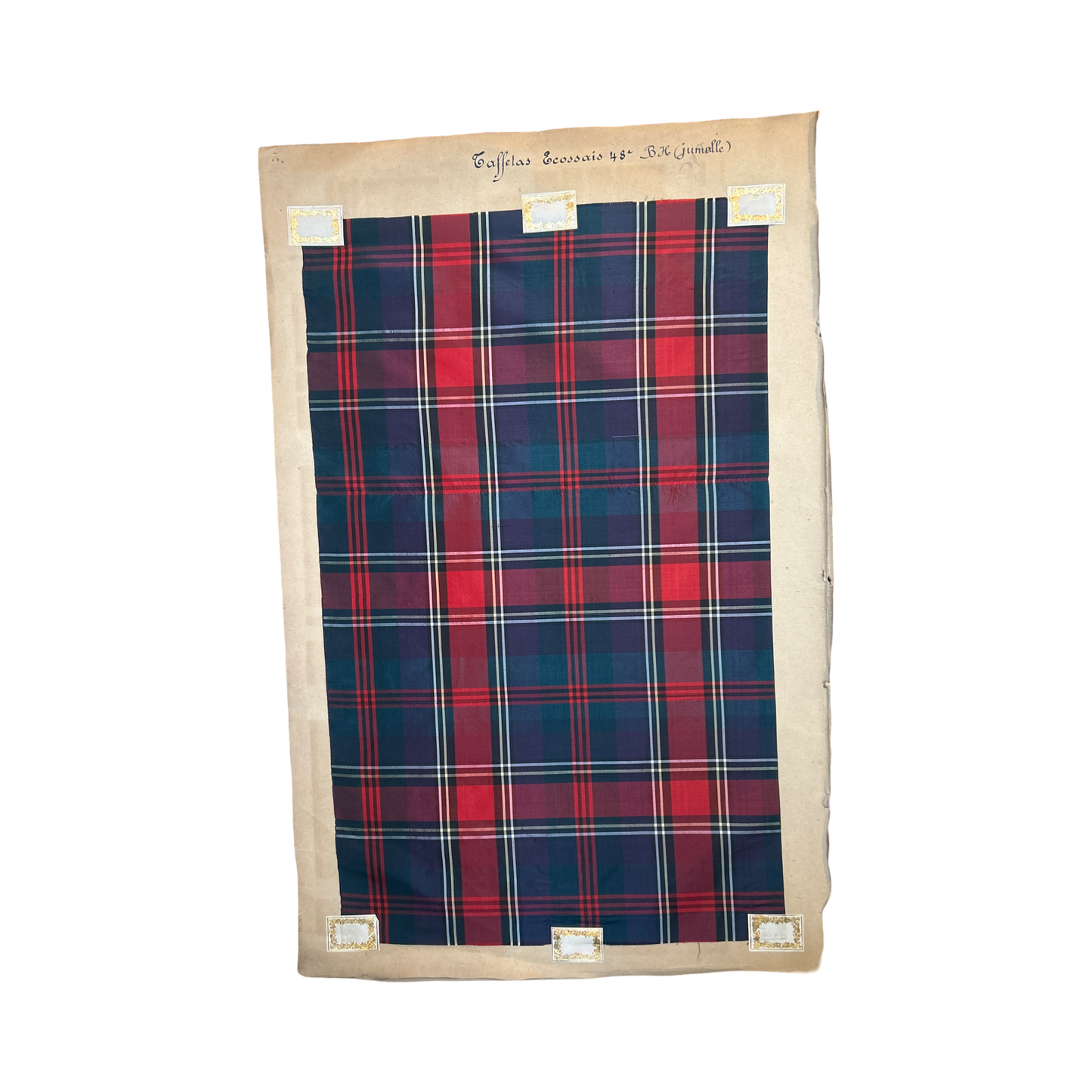 Page No. 2/3 from Antique Fabric Swatch Book, c1900 Lyon, France