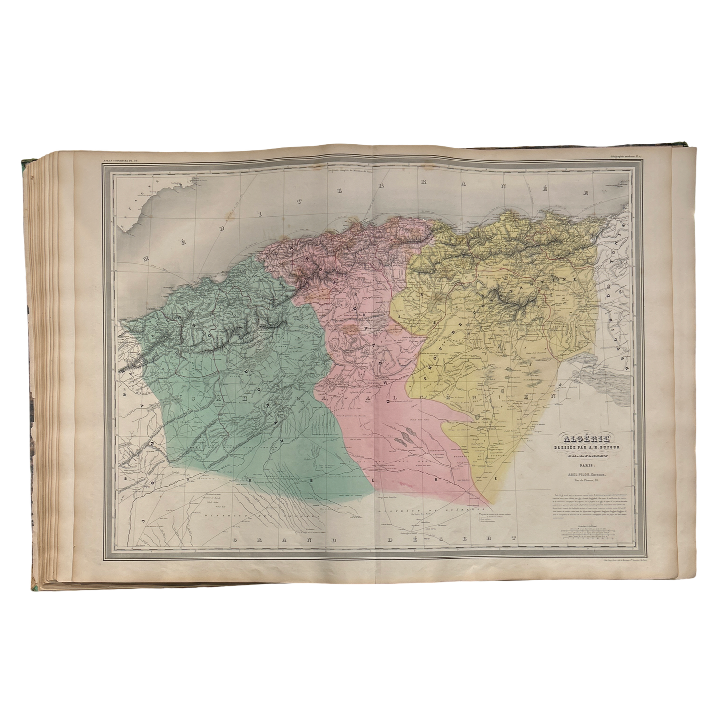 Antique Map c.1845 Algérie
