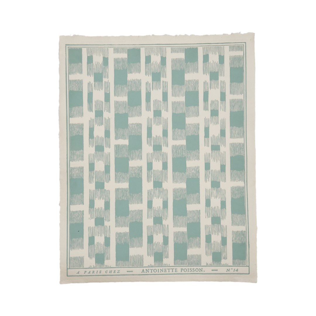 Domino Paper No.14B Ikat Teal