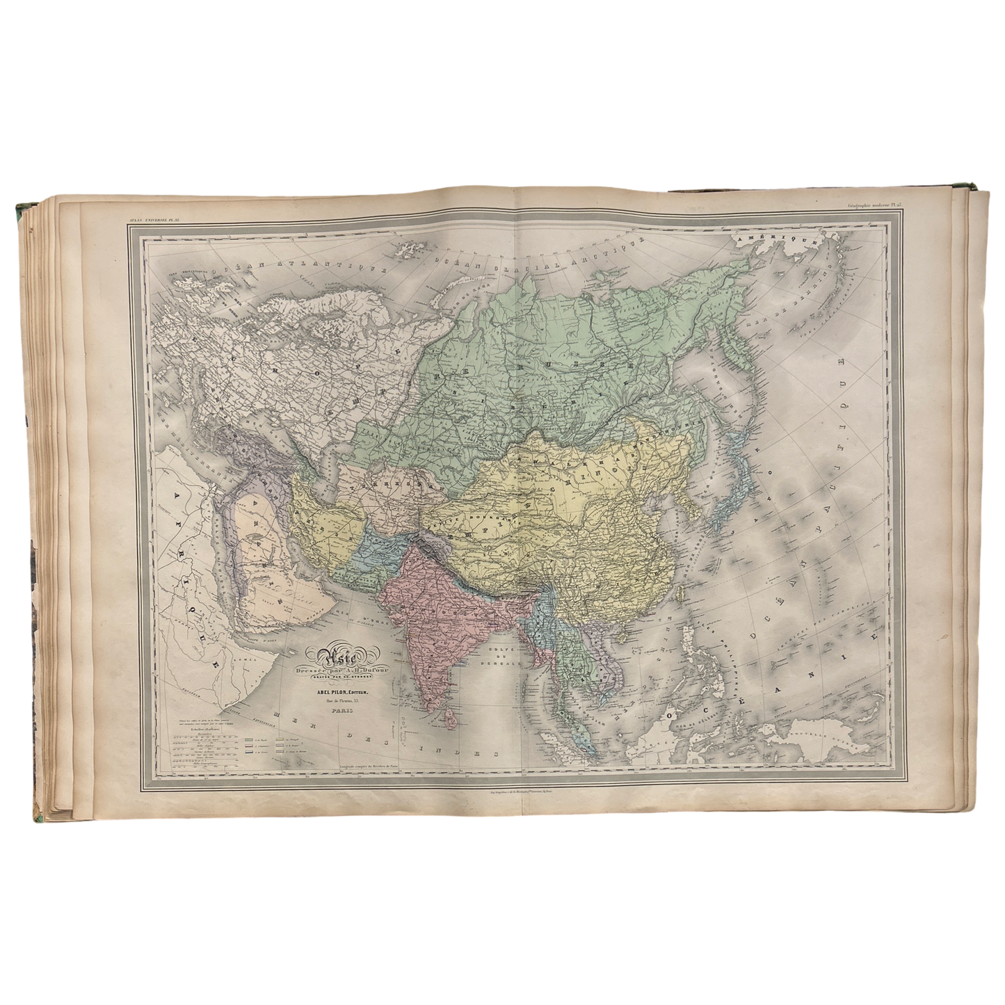 Antique Map c.1845 Asie