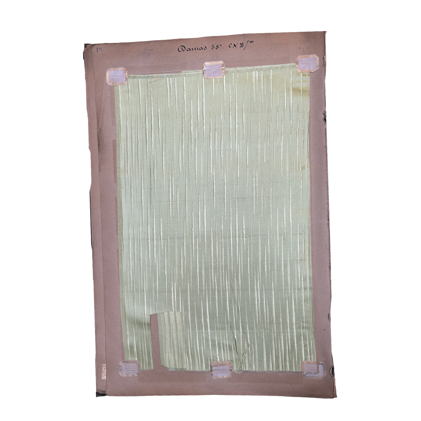 Page No. 18/19 from Antique Fabric Swatch Book, c1900 Lyon, France