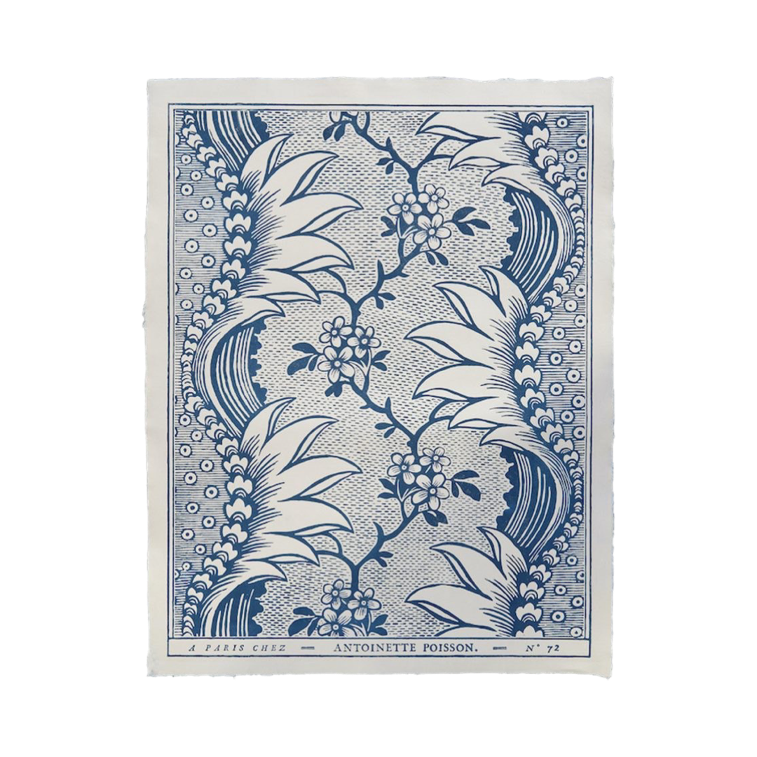 Domino Paper No. 72B “Torrent Indigo”