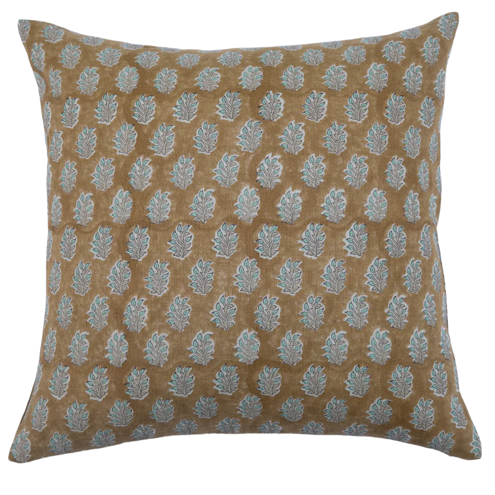 Linen Pillow 18” x18” - Trulli Mustard