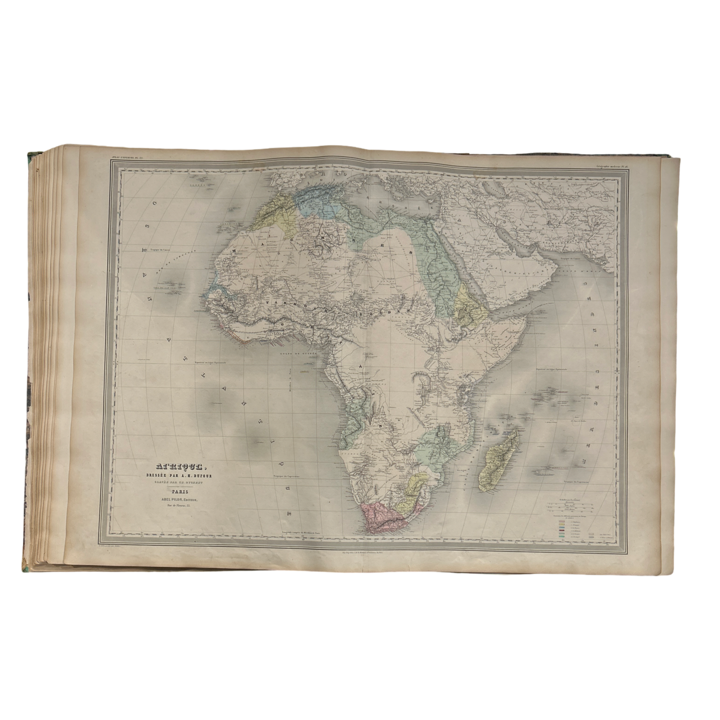 Antique Map c.1845 Afrique