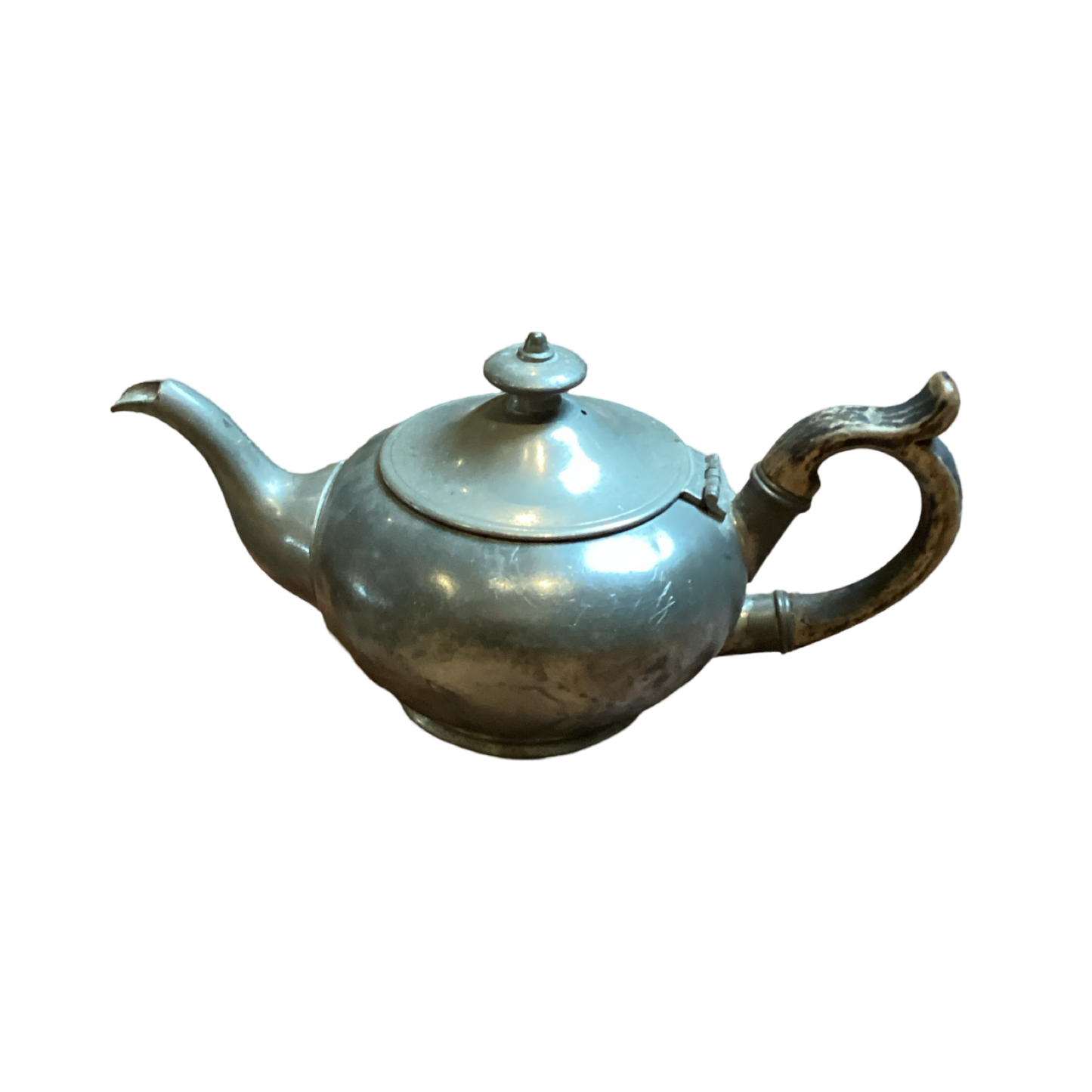 Antique Pewter Teapot small