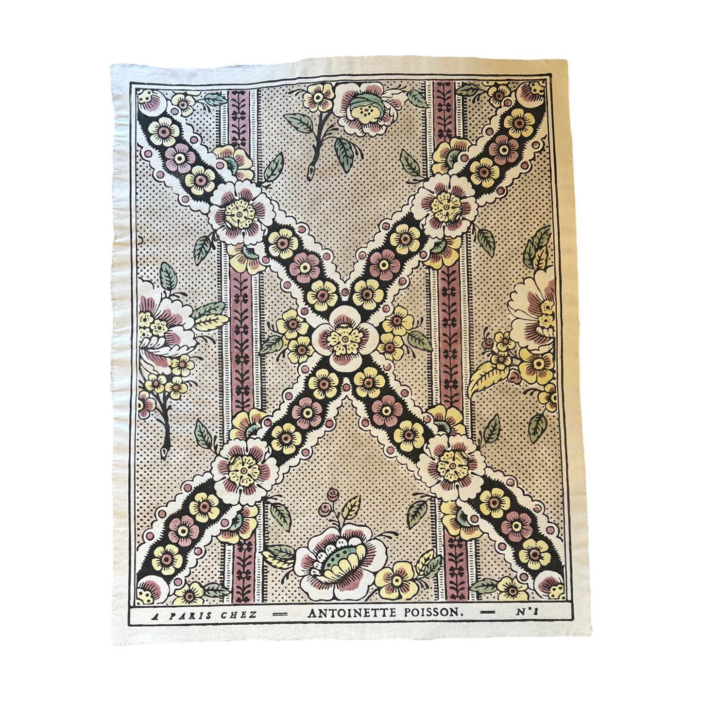 Domino Paper No. 1B “Guirlandes de Fleurs"