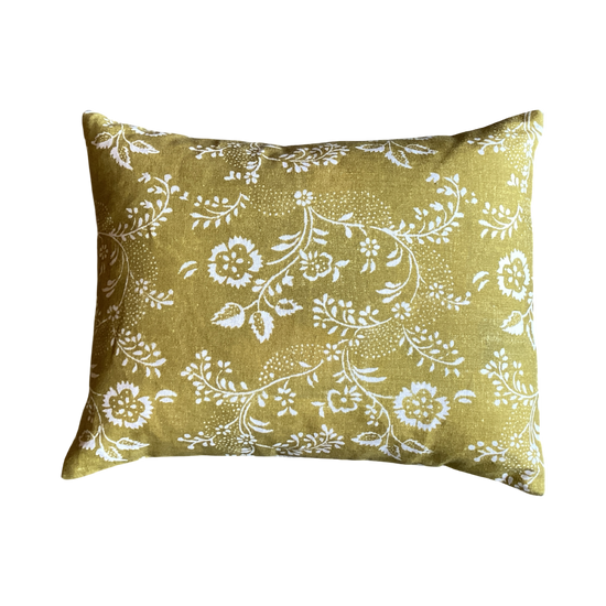 Antoinette Poisson Small Linen Pillow No. 97A 'Menuet Tilleul'