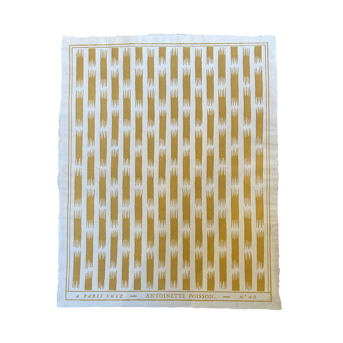 Domino Paper No.43B "Petit Ikat Rayure Yellow”