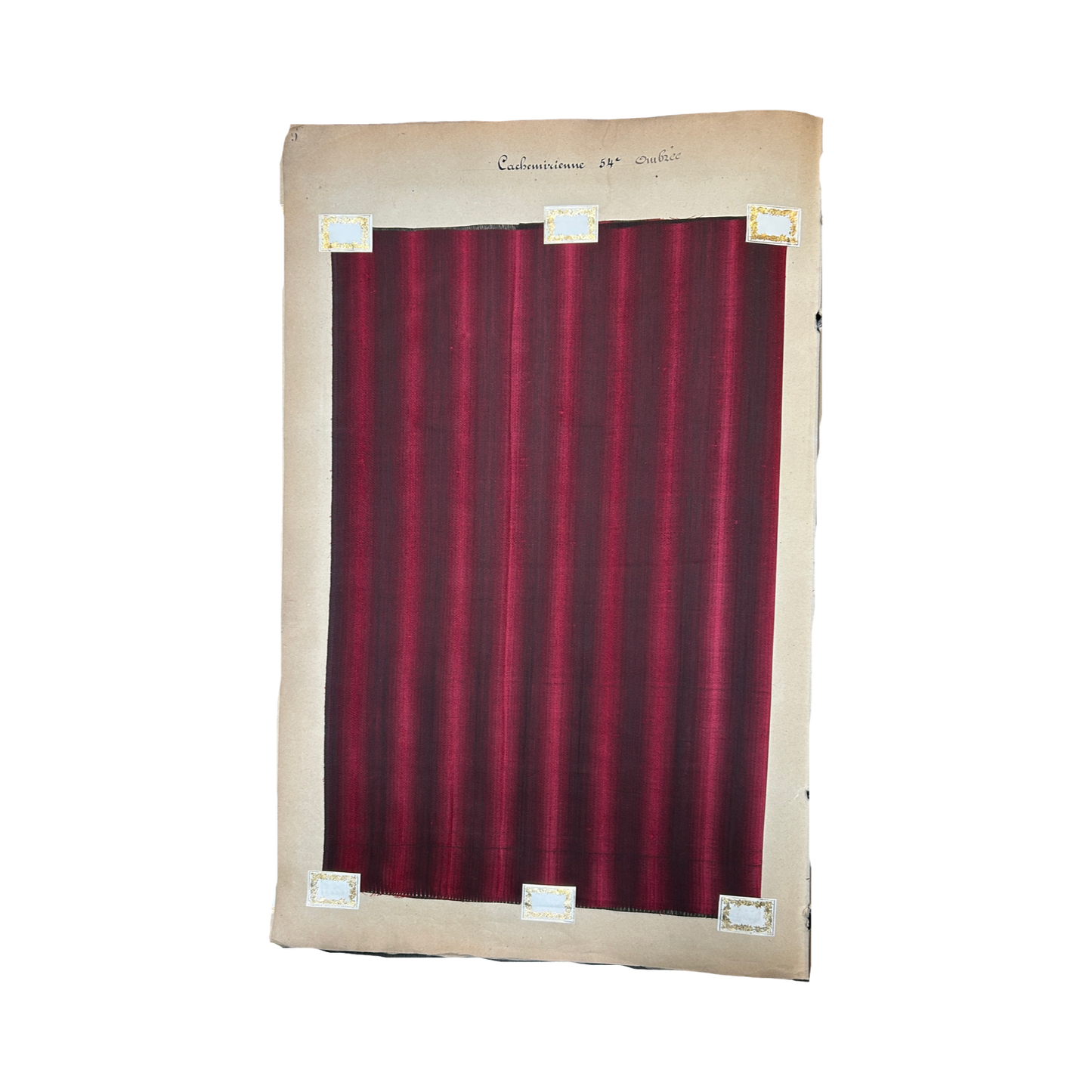 Page No. 8/9 from Antique Fabric Swatch Book, c1900 Lyon, France