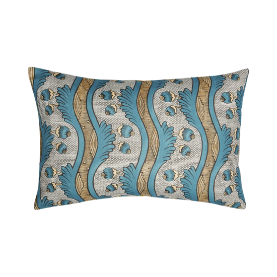 Antoinette Poisson Large Linen Pillow No. 2A “Grenades Couleurs”