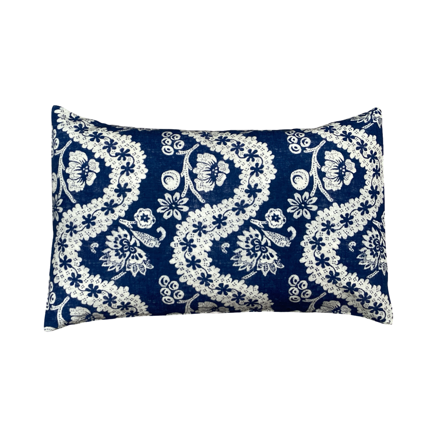Antoinette Poisson Large Linen Pillow No. 96B 'Oratorio Blue'