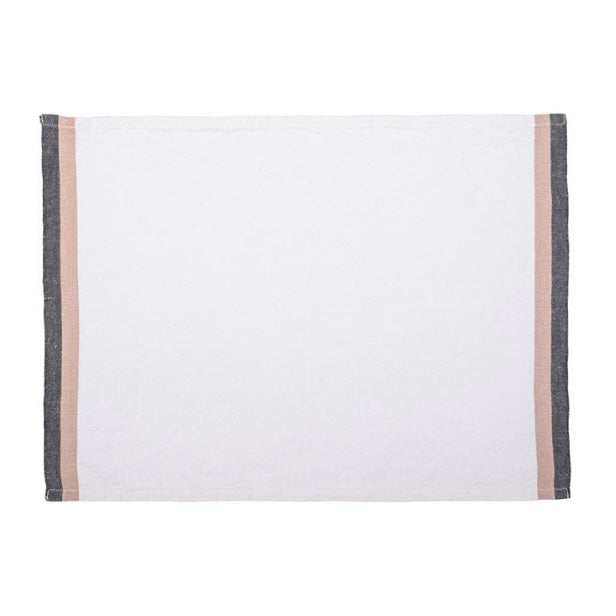 Washed Linen Napkin/Placemat with Striped Border