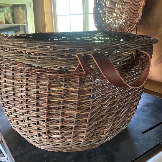 Handwoven Willow Floor Basket by Howard Peller