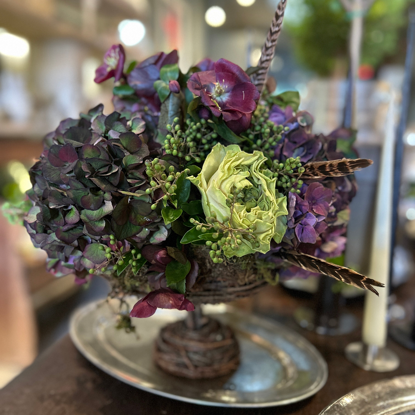 Thanksgiving Centerpiece in Twig Compote