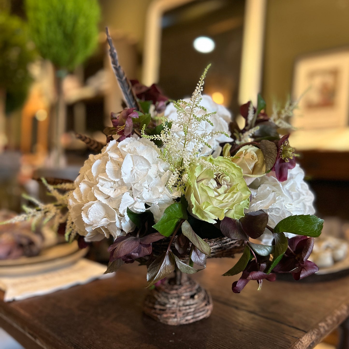 Thanksgiving Centerpiece in Twig Compote