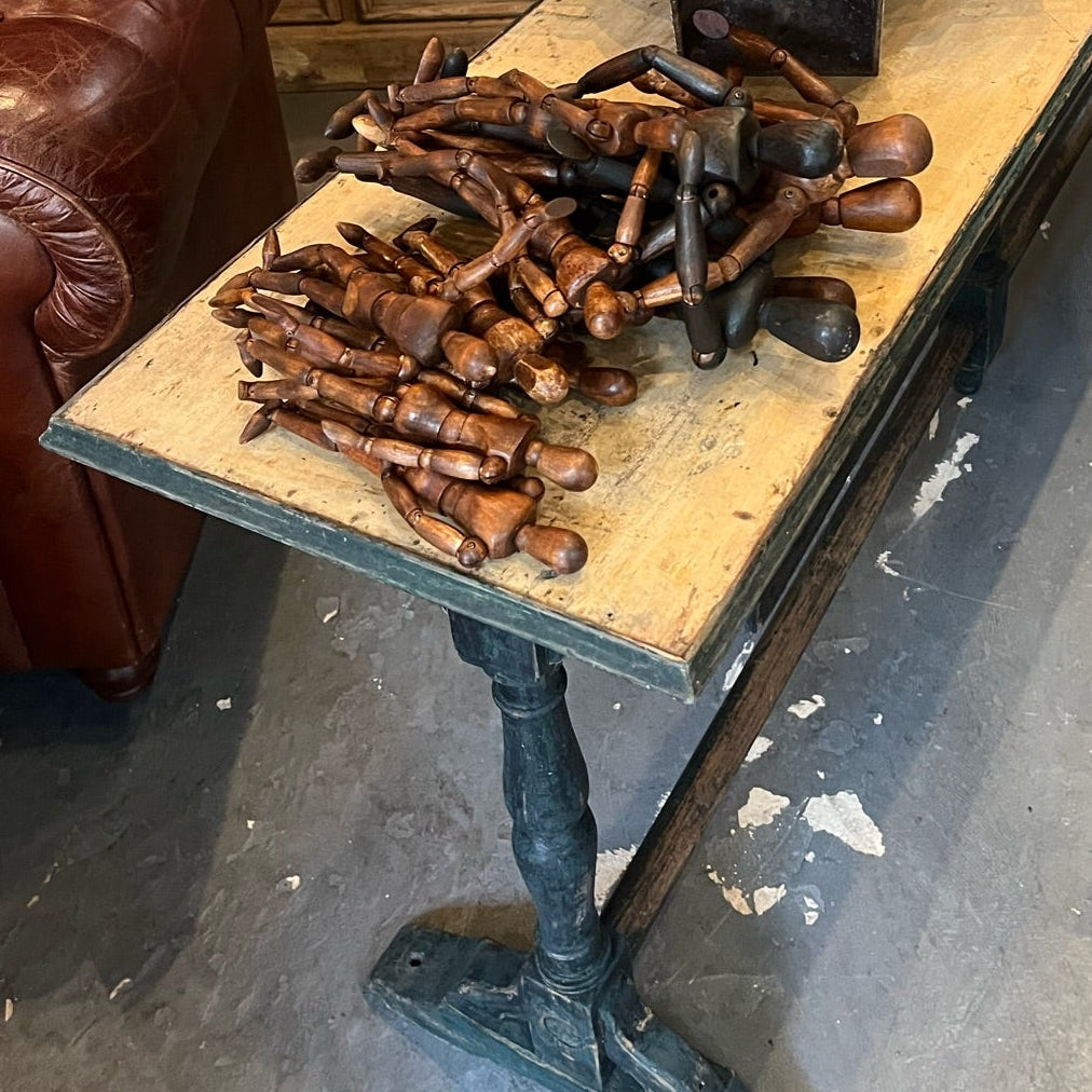 Antique French Wood Florist table, early 1900's