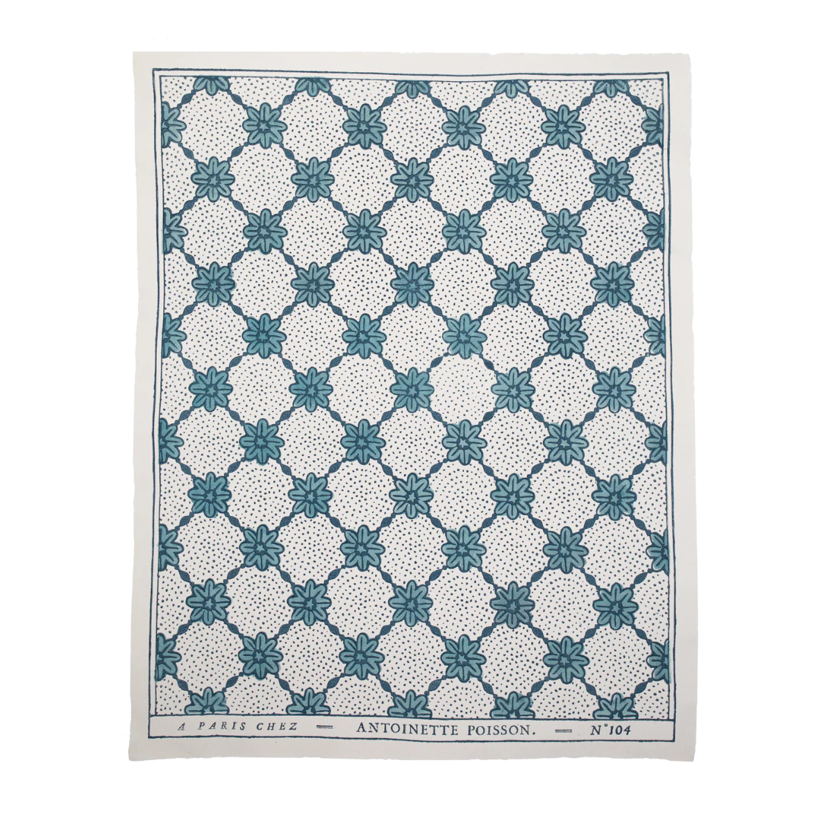 Antoinette Poisson Domino Paper No.104B “Resille Blue”