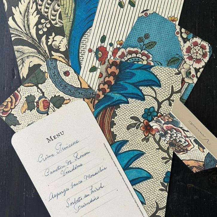 Antoinette Poisson Menu Set with Placecards