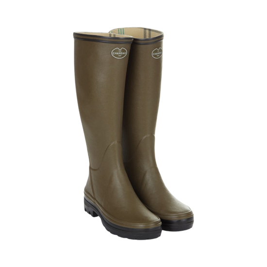 Load image into Gallery viewer, Le Chameau Women&amp;#39;s Giverny Boot in Vert Chameau
