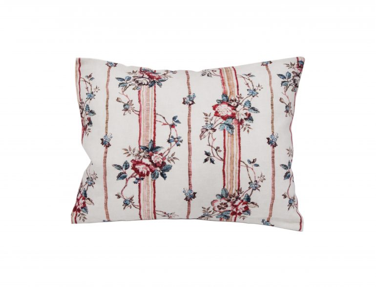 Antoinette Poisson Small Linen Pillow No.88 “Rayures Provencales”