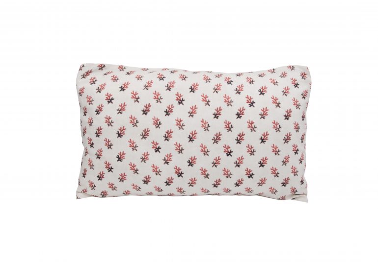Antoinette Poisson Large Linen Pillow No. 90 "Corail"
