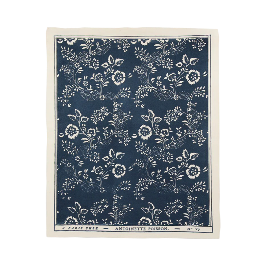 Antoinette Poisson Domino Paper No. 97B 'Menuet Indigo'