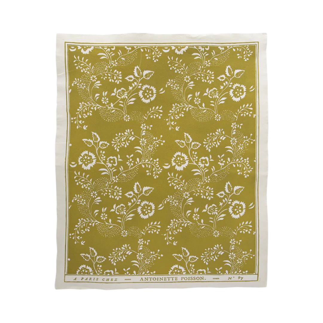 Antoinette Poisson Domino Paper No. 97A 'Menuet Tilleul'