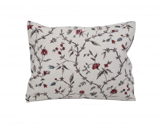 Antoinette Poisson Small Linen Pillow No.87 "Jardin d'Oeillets”